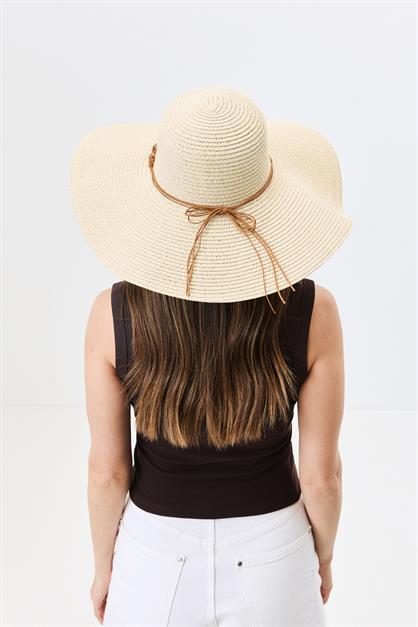 Wide Brim Straw Beach Hat Y25730-12