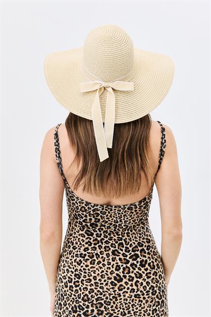 Wide Brim Straw Beach Hat Y25730-04