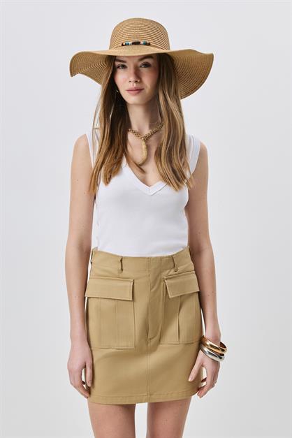 Wide Brim Straw Beach Hat Y25730-03