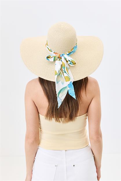 Wide Brim Straw Beach Hat Y25730-11