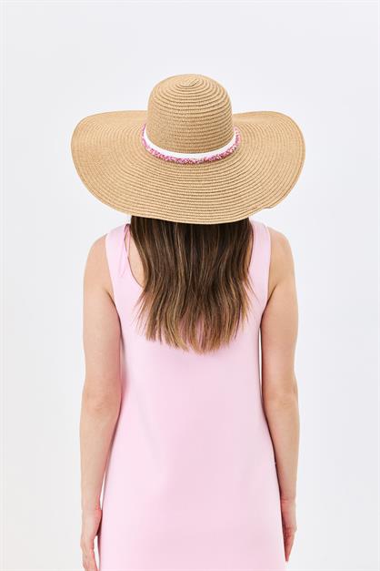 Wide Brim Straw Beach Hat Y25730-06