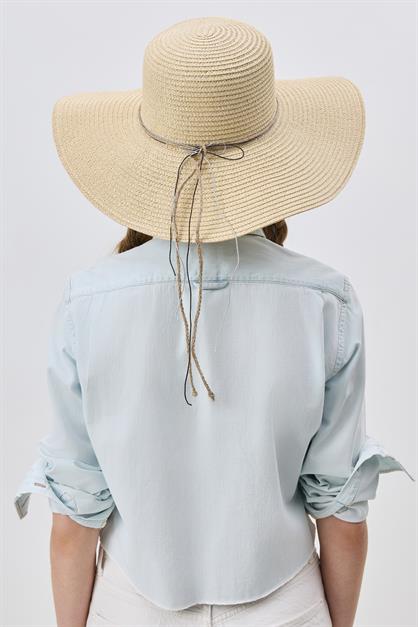 Wide Brim Straw Beach Hat Y25730-13