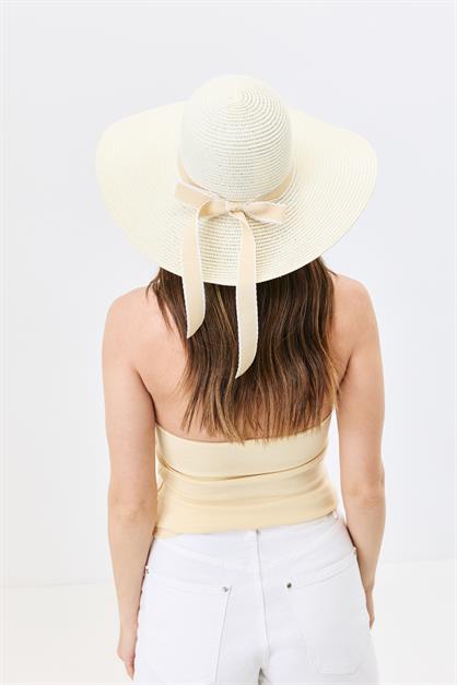 Wide Brim Straw Beach Hat Y25730-04