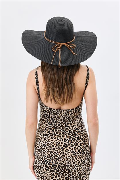 Wide Brim Straw Beach Hat Y25730-12