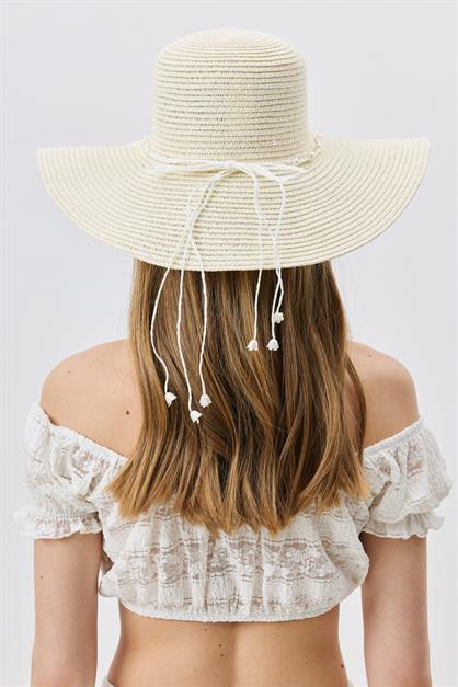 Wide Brim Straw Beach Hat Y25730-05