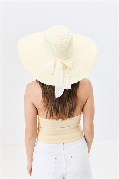 Wide Brim Straw Beach Hat Y25730-16