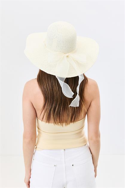 Wide Brim Straw Beach Hat Y25730-09