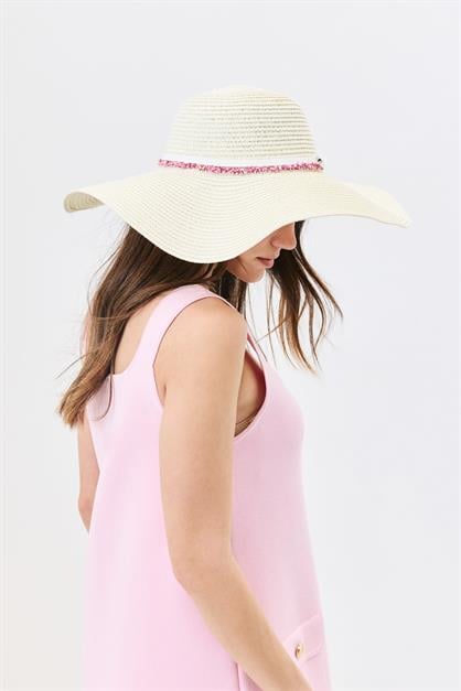 Wide Brim Straw Beach Hat Y25730-06
