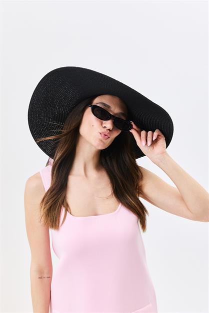 Wide Brim Straw Beach Hat Y25730-11