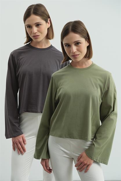 Wide Sleeve Oversize 2-Pack T-Shirts 965