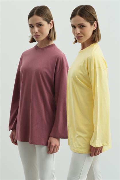 Wide Sleeve Oversize 2-Pack T-Shirts 964