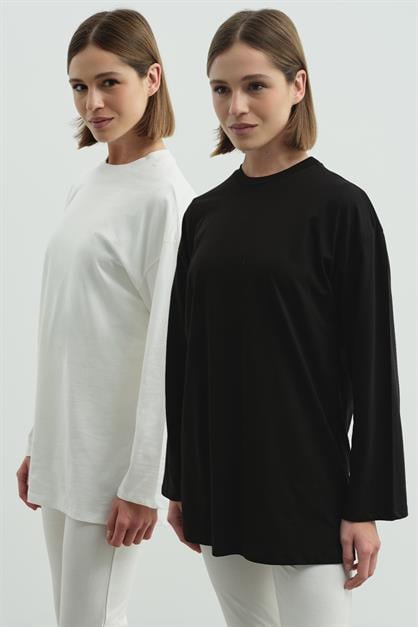 Wide Sleeve Oversize 2-Pack T-Shirts 964