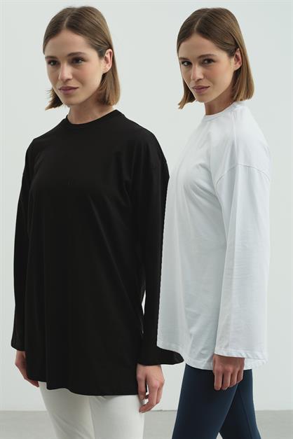 Wide Sleeve Oversize 2-Pack T-Shirts 964