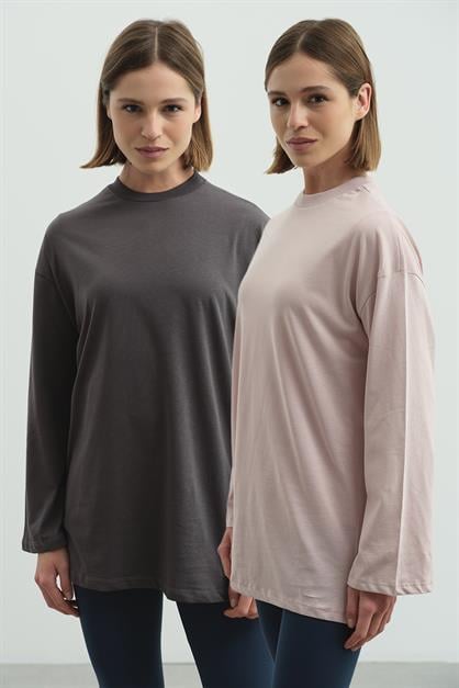 Wide Sleeve Oversize 2-Pack T-Shirts 964