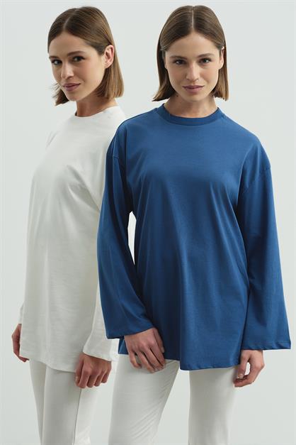 Wide Sleeve Oversize 2-Pack T-Shirts 964
