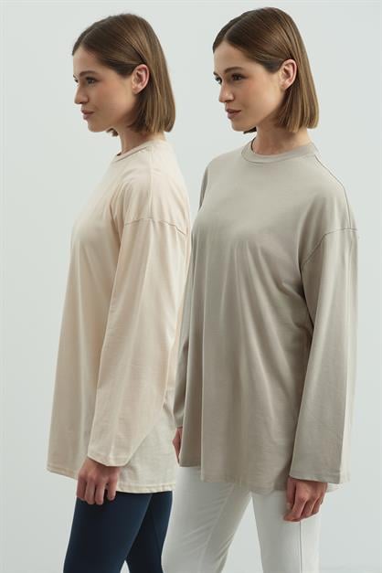 Wide Sleeve Oversize 2-Pack T-Shirts 964