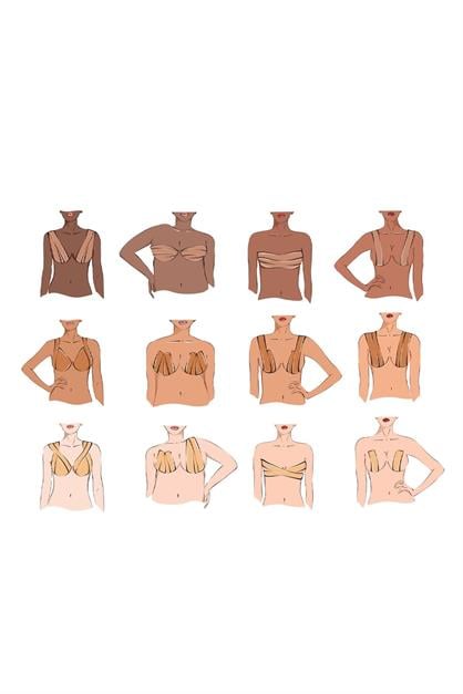 Breast Lifting and Shaping Tape Dark