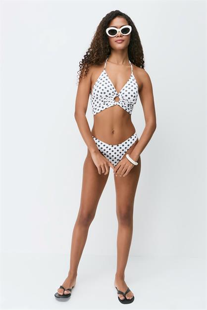 Ring Detail Triangle Bikini Set 3278