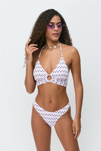 Ring Detail Triangle Bikini Set 3278