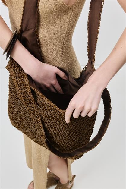 Straw Shoulder Bag Y9203