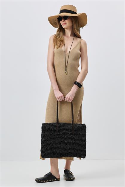 Straw Shoulder Bag Y9204