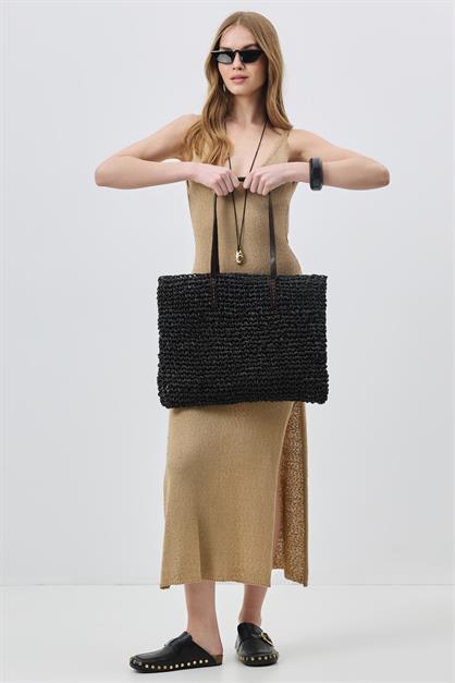 Straw Shoulder Bag Y9204