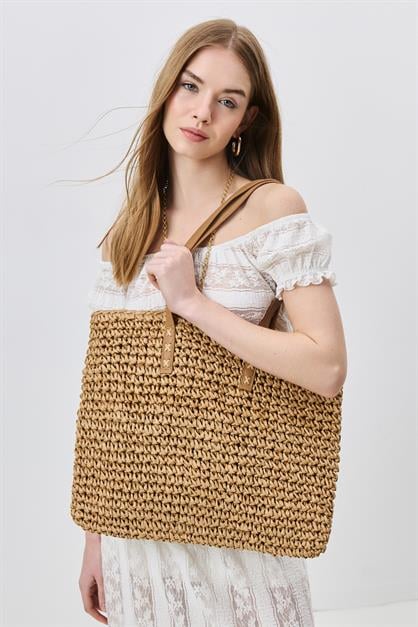 Straw Shoulder Bag Y9204
