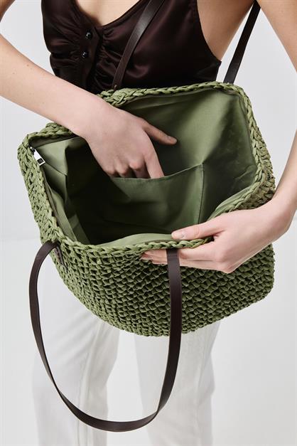 Straw Shoulder Bag Y9204