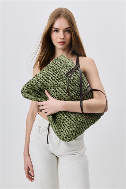 Straw Shoulder Bag Y9204