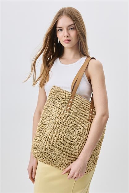 Straw Shoulder Bag Y9205
