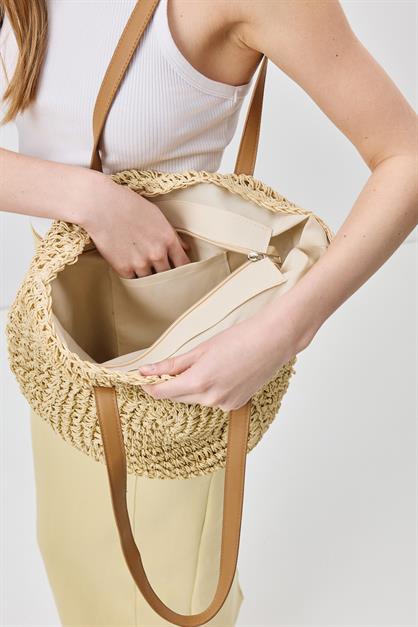 Straw Shoulder Bag Y9205