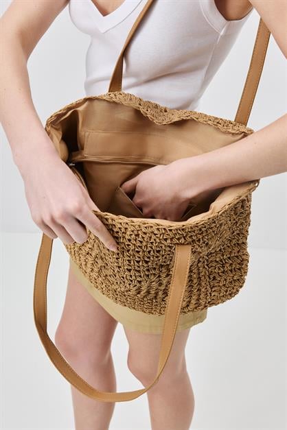 Straw Shoulder Bag Y9205