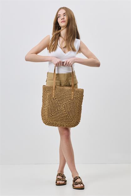 Straw Shoulder Bag Y9205
