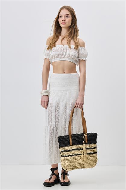 Straw Shoulder Bag Y9206