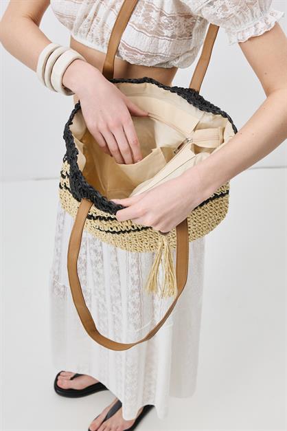 Straw Shoulder Bag Y9206