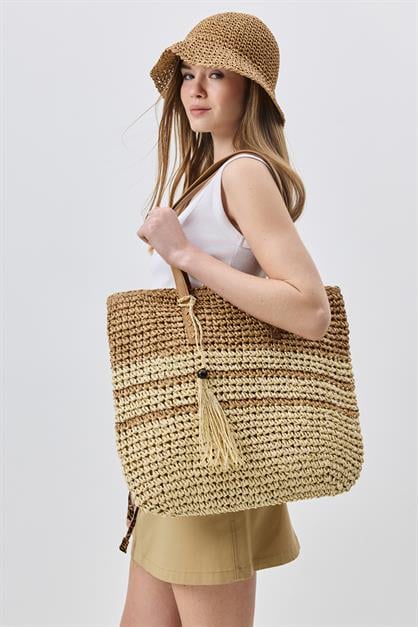Straw Shoulder Bag Y9206