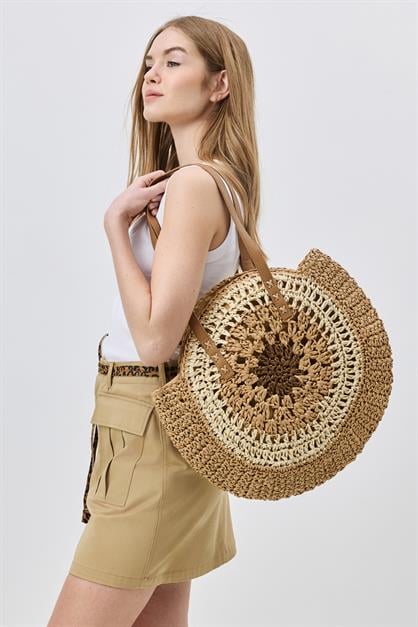 Straw Shoulder Bag Y9207