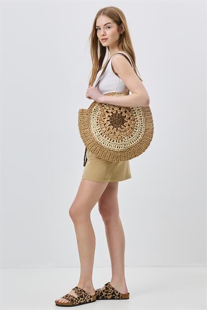 Straw Shoulder Bag Y9207
