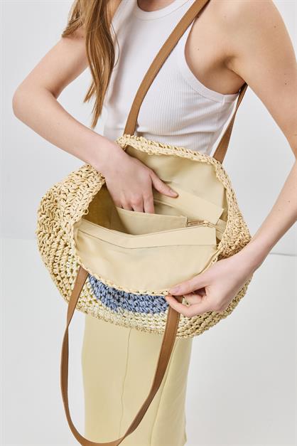 Straw Shoulder Bag Y9207