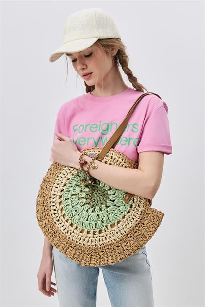 Straw Shoulder Bag Y9207