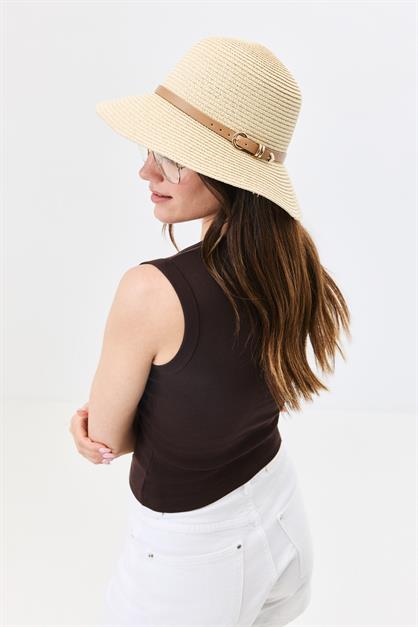 Straw Beach Hat Y25730-18 Bej