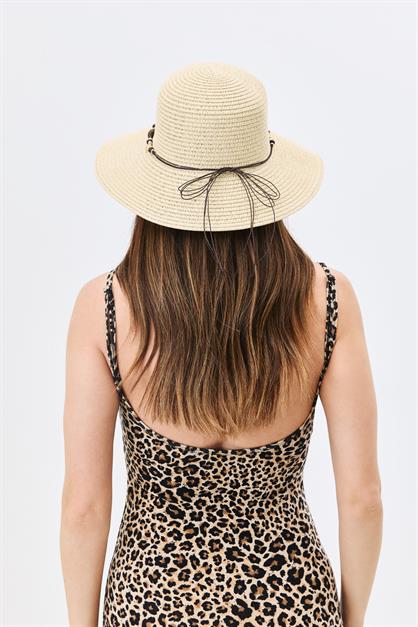 Straw Beach Hat  Y25730-19 Bej