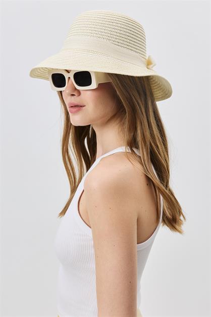 Straw Beach Hat  Y25730-20 Krem