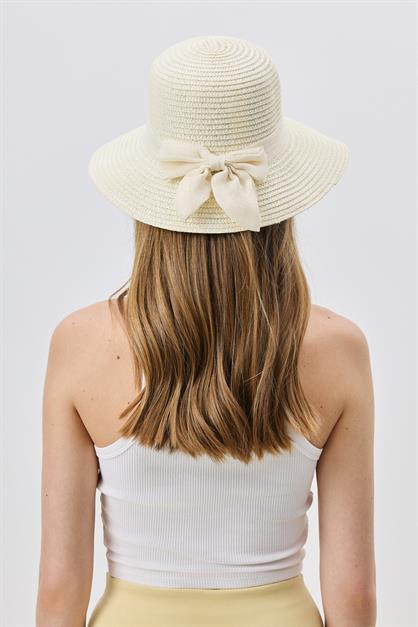 Straw Beach Hat  Y25730-20 Krem