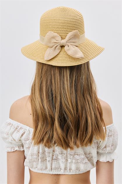 Straw Beach Hat  Y25730-20 Orta Bej