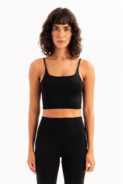 Spica Womens Sports Bra with Thin Straps and Removable Pads