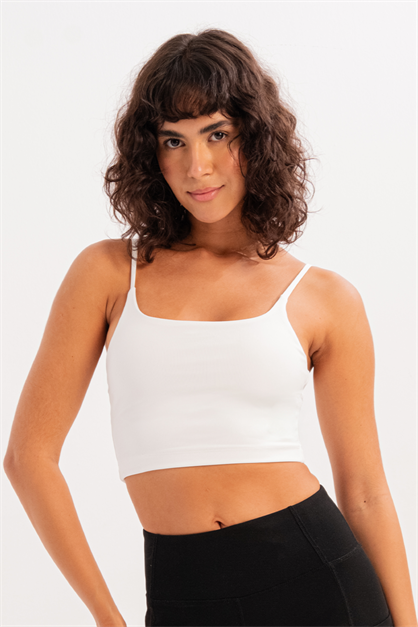 Spica Womens Sports Bra with Thin Straps and Removable Pads