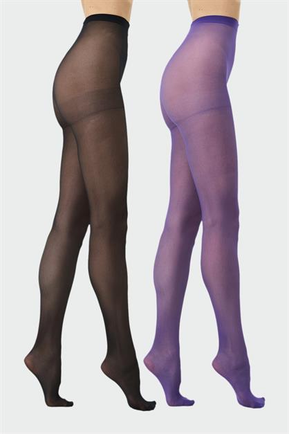 Pack 40  Denier Plus Size Sheer 2s Opaque Pantyhose 