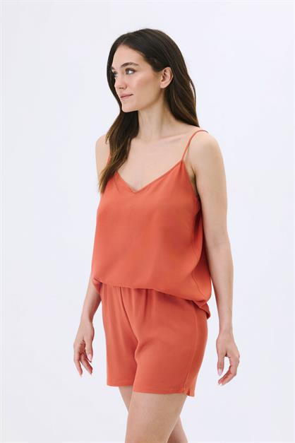 Womens Viscose Pajama Set - Spaghetti Strap Top and Shorts - Lightweight Sleepwear 9155 