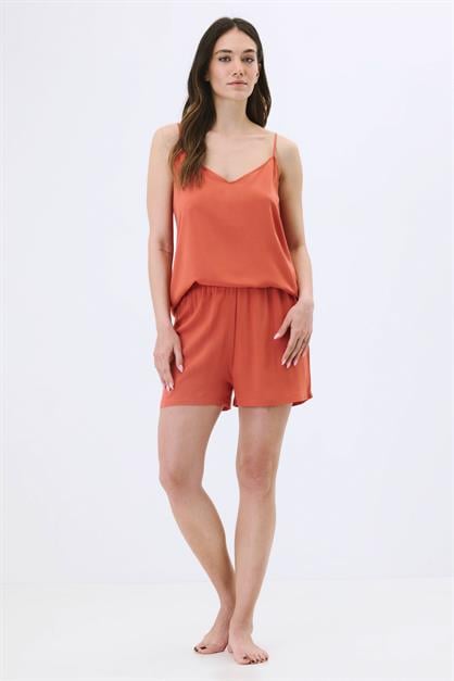 Womens Viscose Pajama Set - Spaghetti Strap Top and Shorts - Lightweight Sleepwear 9155 